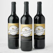GESCHIKT JUIST PURIM Script Specialized Gold Wine Wijn Etiket (Flessen)