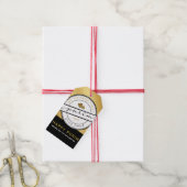 GESCHIKT Label met Goud cadeau voor GESCHIKTE PURI Cadeaulabel (Met Touw)