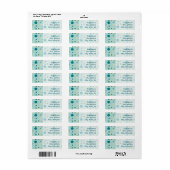 Geschikt label voor Diatomen retouradres (Full Sheet)