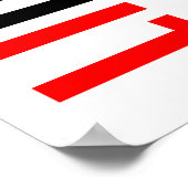 Geschikt. Niet stoppen Poster (Hoek)