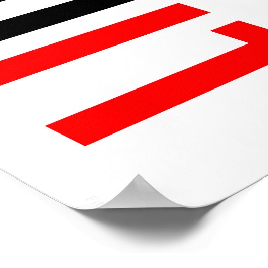 Geschikt. Niet stoppen Poster (Hoek)