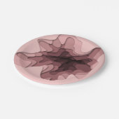 Geschikt Roos Ombre Dimensional Effect Party Papieren Bordje (Gekanteld)