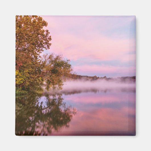 Geschikt roze ochtend magneet (Voorkant)
