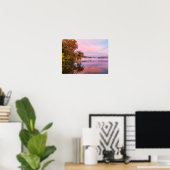 Geschikt roze ochtend poster (Thuiskantoor)