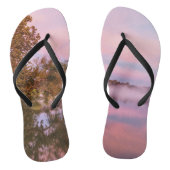 Geschikt roze ochtend teenslippers (Voetbed)