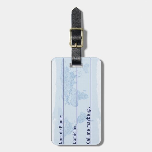 Geschikt voor 4 reizen bagagelabel (Voorkant verticaal)