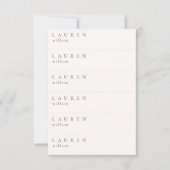 Geschikt voor bruiloft Mini Guest Profielkaart 6 i Aankondiging (Voorkant)