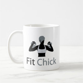 Geschikt voor Chick met Kettlebells Koffiemok