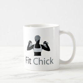 Geschikt voor Chick met Kettlebells Koffiemok