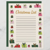 Geschikt voor Clip Art Kinder kerstlijstSjabloon (Voorkant / Achterkant)