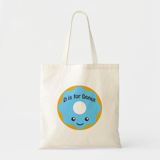 Geschikt voor D is voor Donut Tote Bag (Voorkant)
