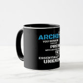 Geschikt voor Design voor Architect Funny Architec Mok (Voorkant links)