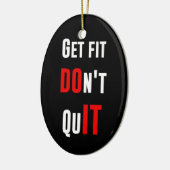 Geschikt voor DO IT-prijsopgave, motivatie wijshei Keramisch Ornament (Links)