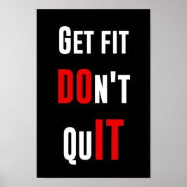 Geschikt voor DO IT-prijsopgave, motivatie wijshei Poster