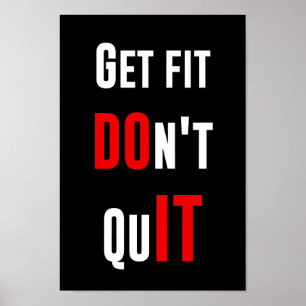 Geschikt voor DO IT-prijsopgave, motivatie wijshei Poster