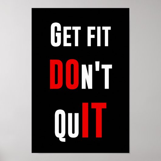 Geschikt voor DO IT-prijsopgave, motivatie wijshei Poster (Voorkant)