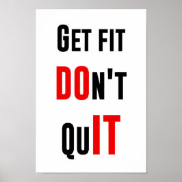 Geschikt voor DO IT-prijsopgave, motivatie wijshei Poster