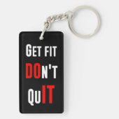 Geschikt voor DO IT-prijsopgave, motivatie wijshei Sleutelhanger (achterkant)