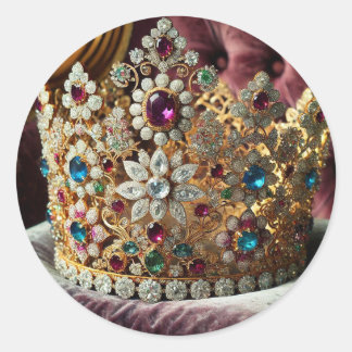 Geschikt voor een koningin - Queen Esther Crown Ronde Sticker