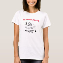 Geschikt voor gezonde Happy Star Slogan Team T-Shi