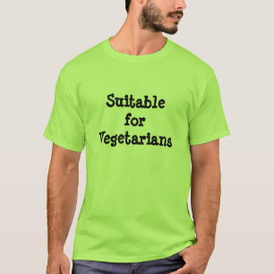 Geschikt voor Groene T-shirt voor vegetariërs