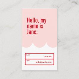 Geschikt voor helder en vet Gepersonaliseerd Visit Visitekaartje