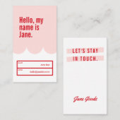 Geschikt voor helder en vet Gepersonaliseerd Visit Visitekaartje (Voorkant / Achterkant)