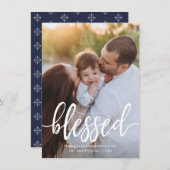 Geschikt voor kerstfeestdagen met handgeschreven s feestdagenkaart (Voorkant / Achterkant)