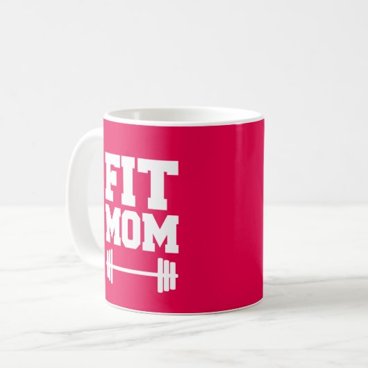 Geschikt voor mam Funny fitnessout koffie-mok Koffiemok (Voorkant links)
