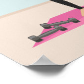 Geschikt voor meisjes die oplichten van het hefgew poster (Hoek)