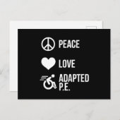 Geschikt voor Pe Ape-lerarencadeau Briefkaart (Voorkant / Achterkant)