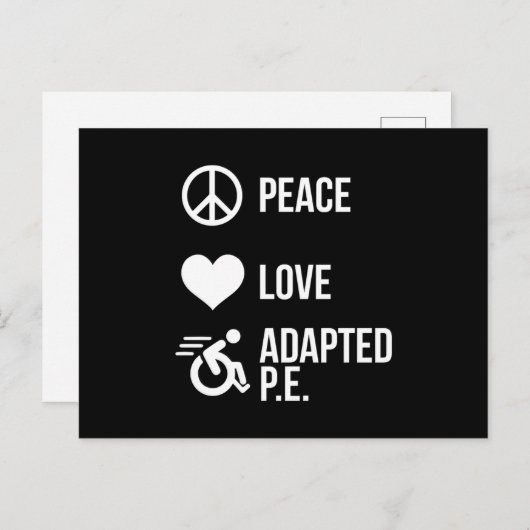 Geschikt voor Pe Ape-lerarencadeau Briefkaart (Voorkant / Achterkant)