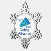 Geschikt voor schaderegelaars tin sneeuwvlok ornament (Rechts)