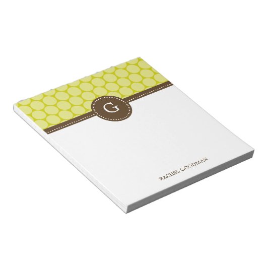 Geschikt voor Stippen Gepersonaliseerd Notitieblok (Schuin)