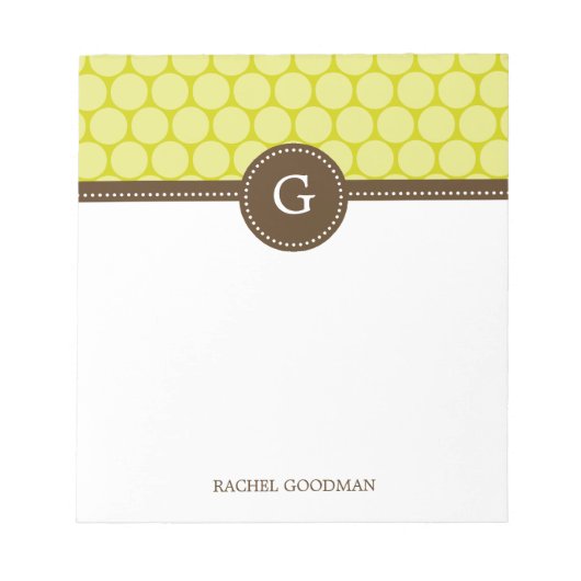 Geschikt voor Stippen Gepersonaliseerd Notitieblok (Voorkant)