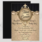 Geschikt voor uitnodiging voor het huwelijk van Ro (Voorkant / Achterkant)