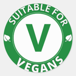 Geschikt voor Vegans Sticker