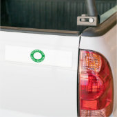 Geschikt voor vegetariërs bumpersticker (Op Truck)