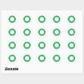 Geschikt voor vegetariërs ronde sticker (Vel)