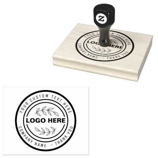 GESCHIKTE BEDRIJFSSTAMP uw logo Rubberstempel (Gestempeld)