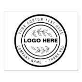 GESCHIKTE BEDRIJFSSTAMP uw logo Rubberstempel (Afrduk)