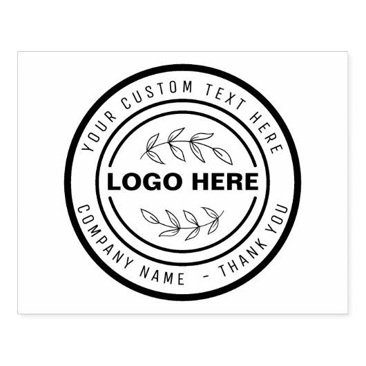 GESCHIKTE BEDRIJFSSTAMP uw logo Rubberstempel (Afrduk)