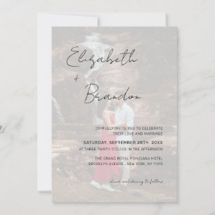 Geschikte begroting 5 Foto's Bindende QR-code RSVP Kaart