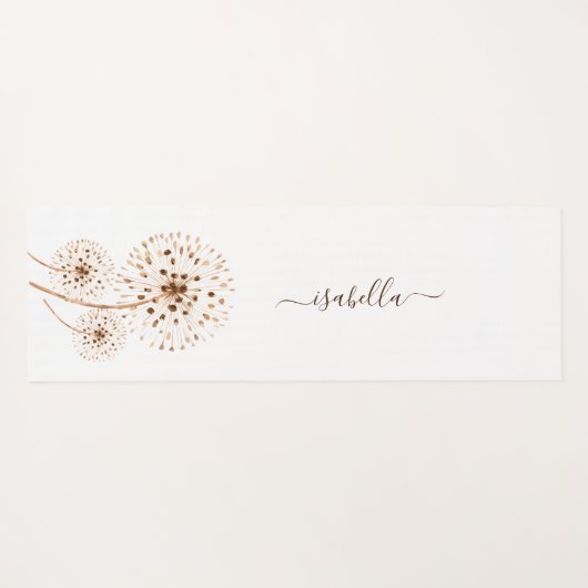 Geschikte bloemen gepersonaliseerd yogamat (Achterkant (horizontaal))