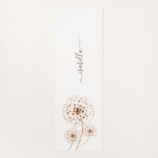 Geschikte bloemen gepersonaliseerd yogamat (Achterkant)