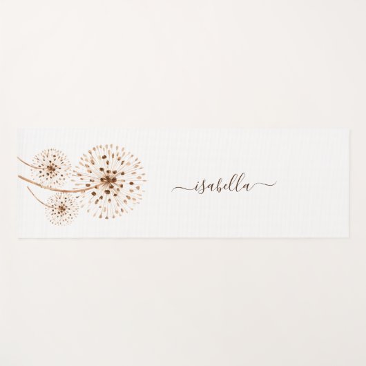 Geschikte bloemen gepersonaliseerd yogamat (Voorkant (horizontaal))