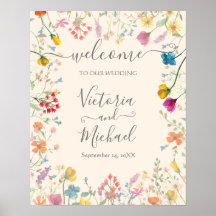 Geschikte bloemfloral Weddenschap Welkomstteken