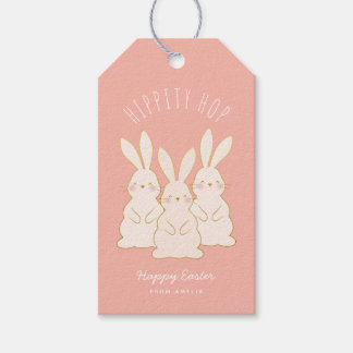 Geschikte Bunnies, aangepast paascadeLabel Cadeaulabel