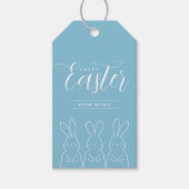 Geschikte Bunnies, aangepast paascadeLabel Cadeaulabel (Voorkant)