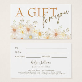 Geschikte cadeaukaart voor details visitekaartje